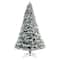9ft. Pre-Lit Flocked Vermont Mixed Pine Artificial Christmas Tree, Clear LED Lights